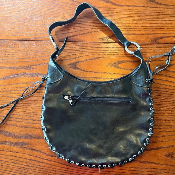 Vintage Kenneth Cole BoHo Leather Bag – Black - Picture 2 of 4